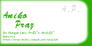 aniko praz business card